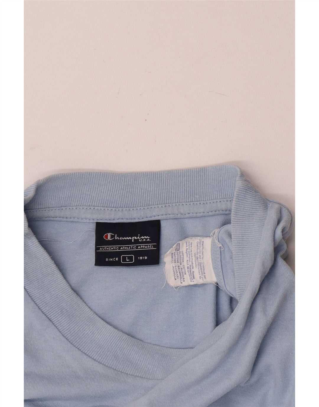 Champion Herren-T-Shirt mit Grafik, groß, aus blauer Baumwolle