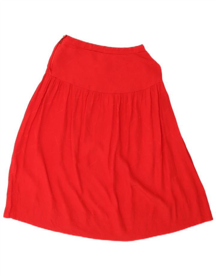 Vintage Damen Übergroßes 2-teiliges Rockset UK 14 Medium W26 Rot