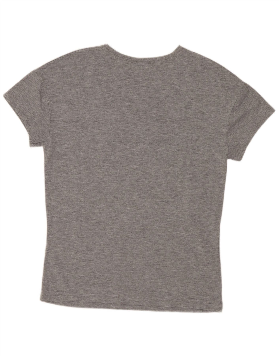 Zara Womens Graphic T-Shirt Top UK 10 Small Grau geflecktes Polyester