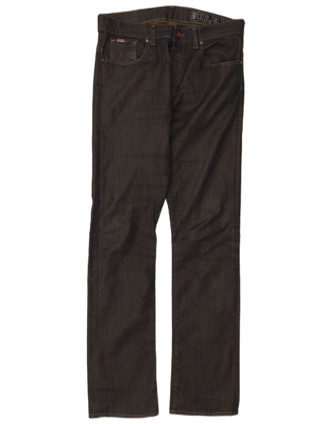 Rifle Herren Straight Jeans W34 L32 Graue Baumwolle