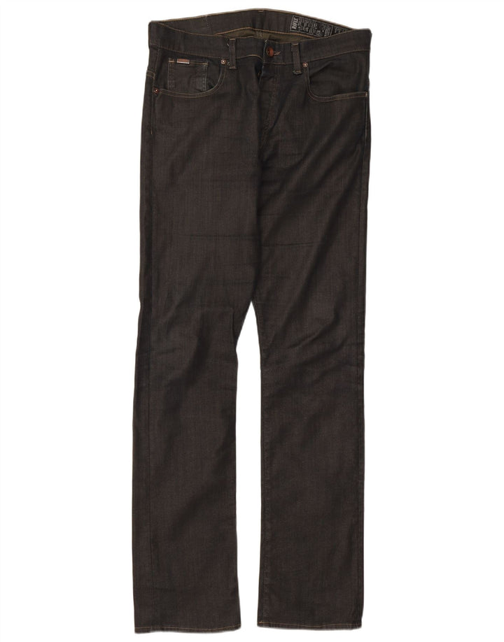Rifle Herren Straight Jeans W34 L32 Graue Baumwolle