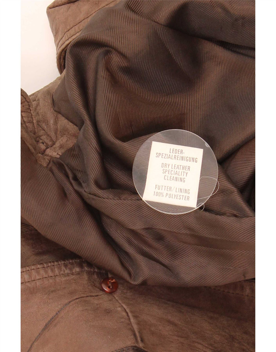 Vintage Herren Lederweste IT 58 2XL Braun