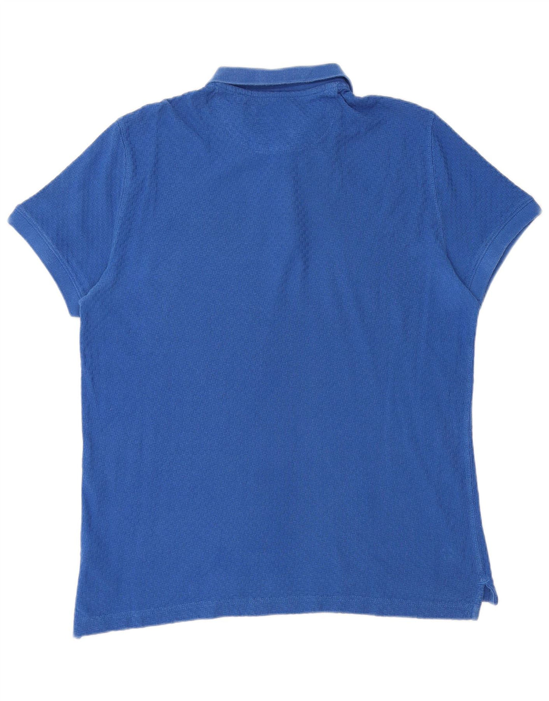 Massimo Dutti Herren-Poloshirt, große blaue Baumwolle