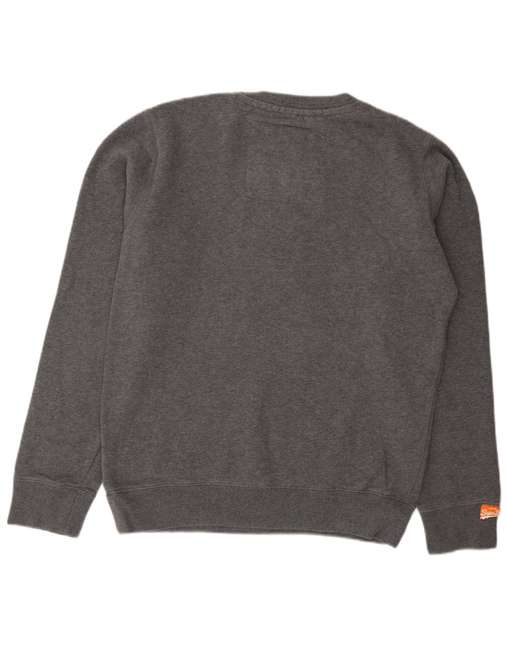 Superdry Herren Grafik-Sweatshirt-Pullover, große graue Baumwolle