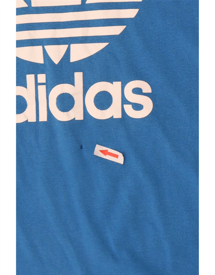 Adidas Herren Grafik T-Shirt Top Small Blau Baumwolle