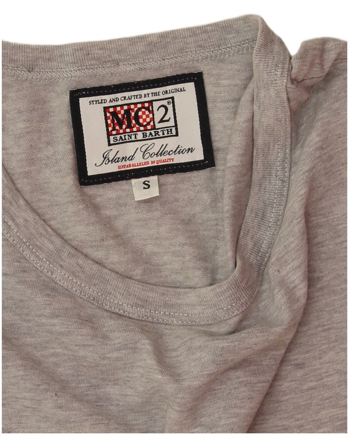 MC2 SAINT BARTH Herren-T-Shirt mit Grafik, Größe S, Grau, Baumwolle