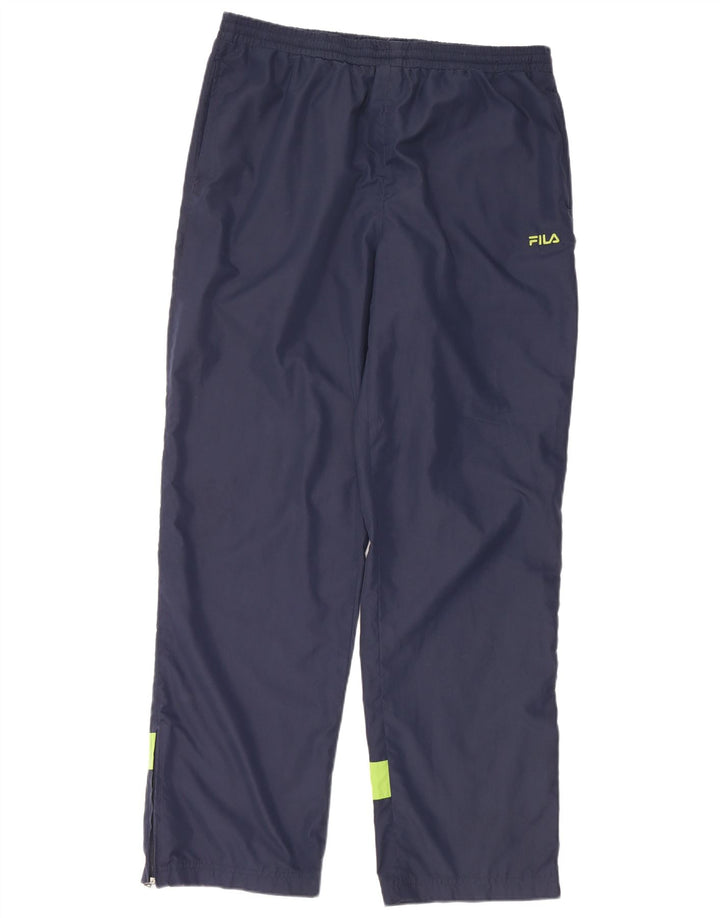 Fila Herren wasserdichte Hose XL Marineblau Colourblock Polyester