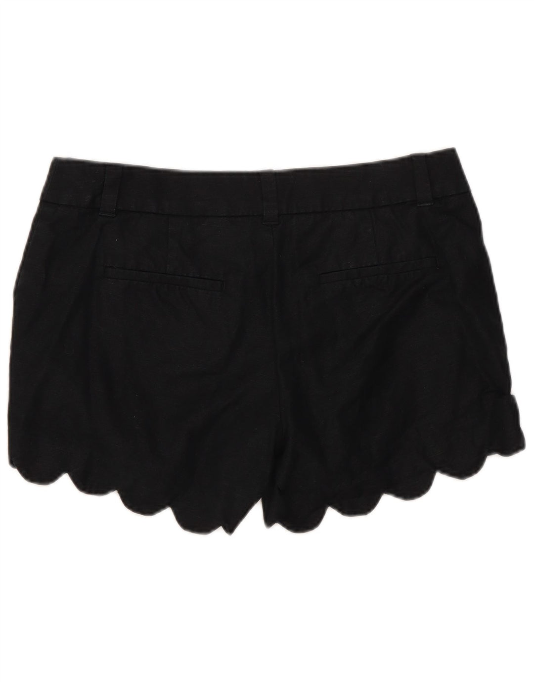 J. Crew Damen Chinoshorts US 2 XS W30 Schwarzes Leinen