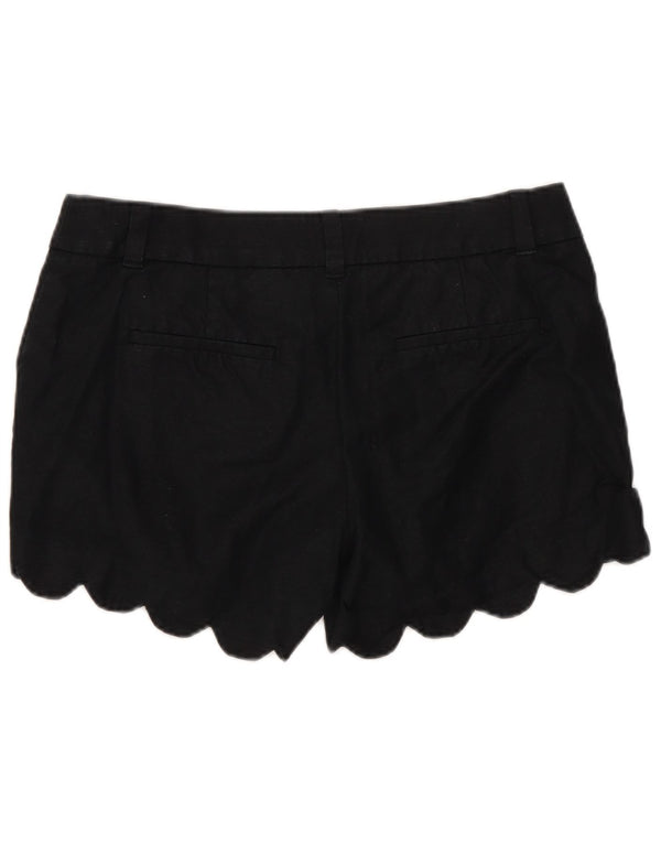 J. Crew Damen Chinoshorts US 2 XS W30 Schwarzes Leinen
