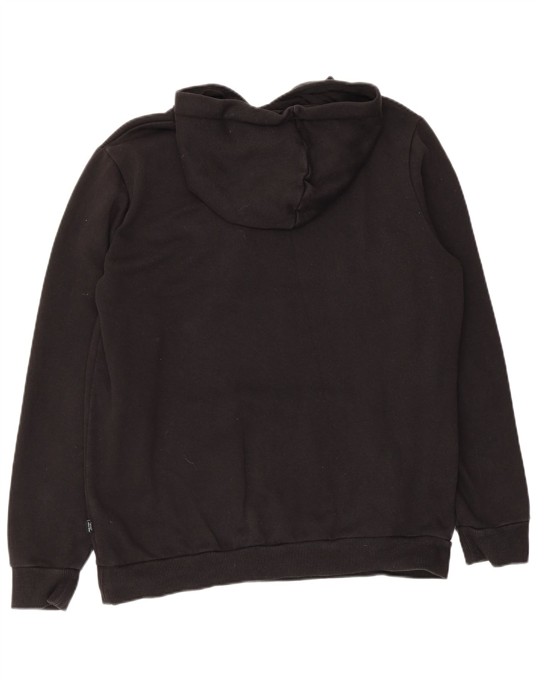 Puma Herren Grafik-Hoodie-Pullover aus mittelschwarzer Baumwolle