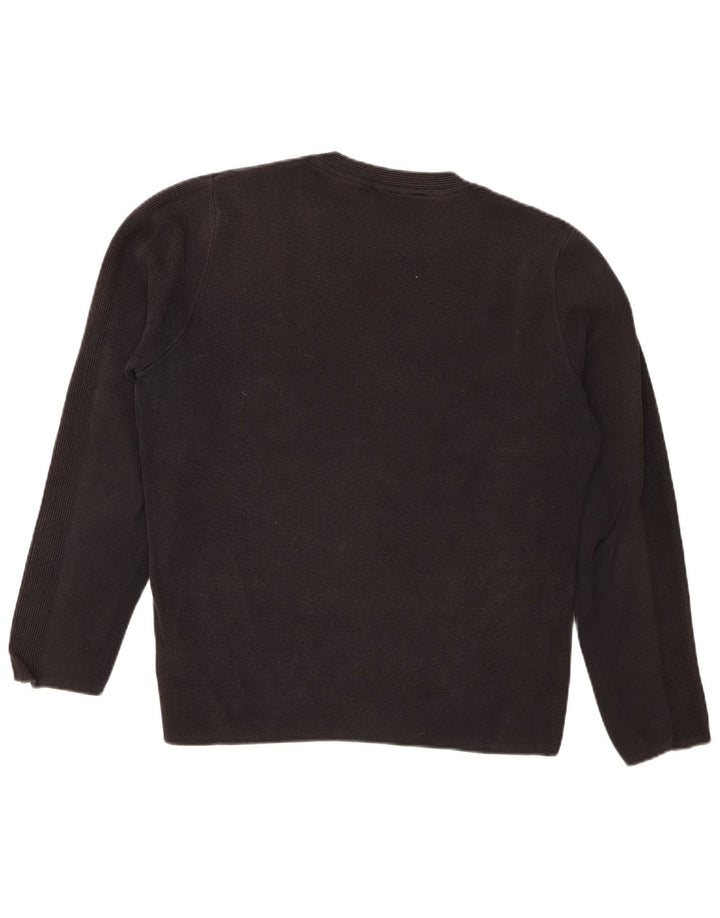 Jack & Jones Herren-Pullover mit Rundhalsausschnitt, mittelschwarz, Baumwolle