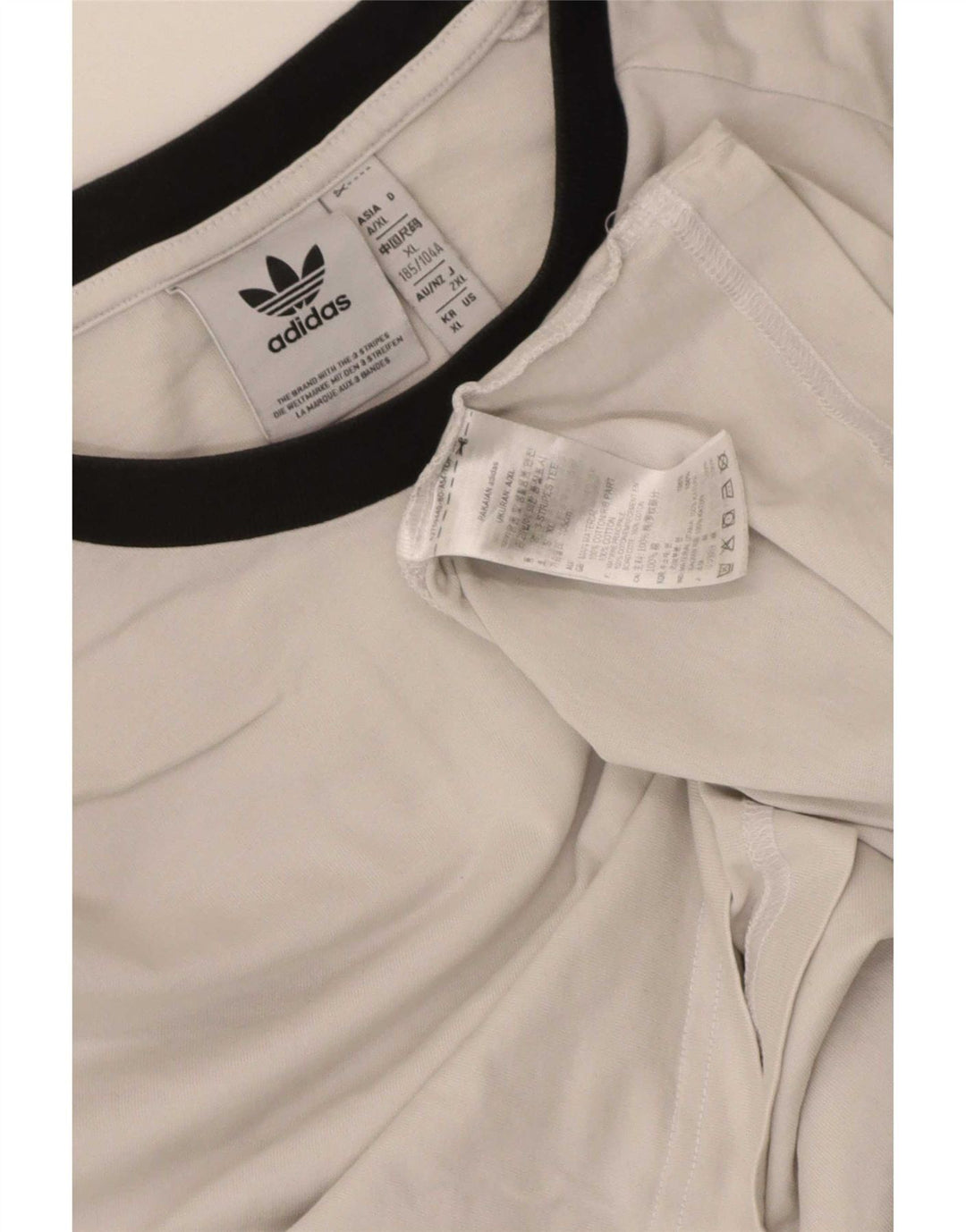 Adidas Herren T-Shirt Top XL Weiß Baumwolle