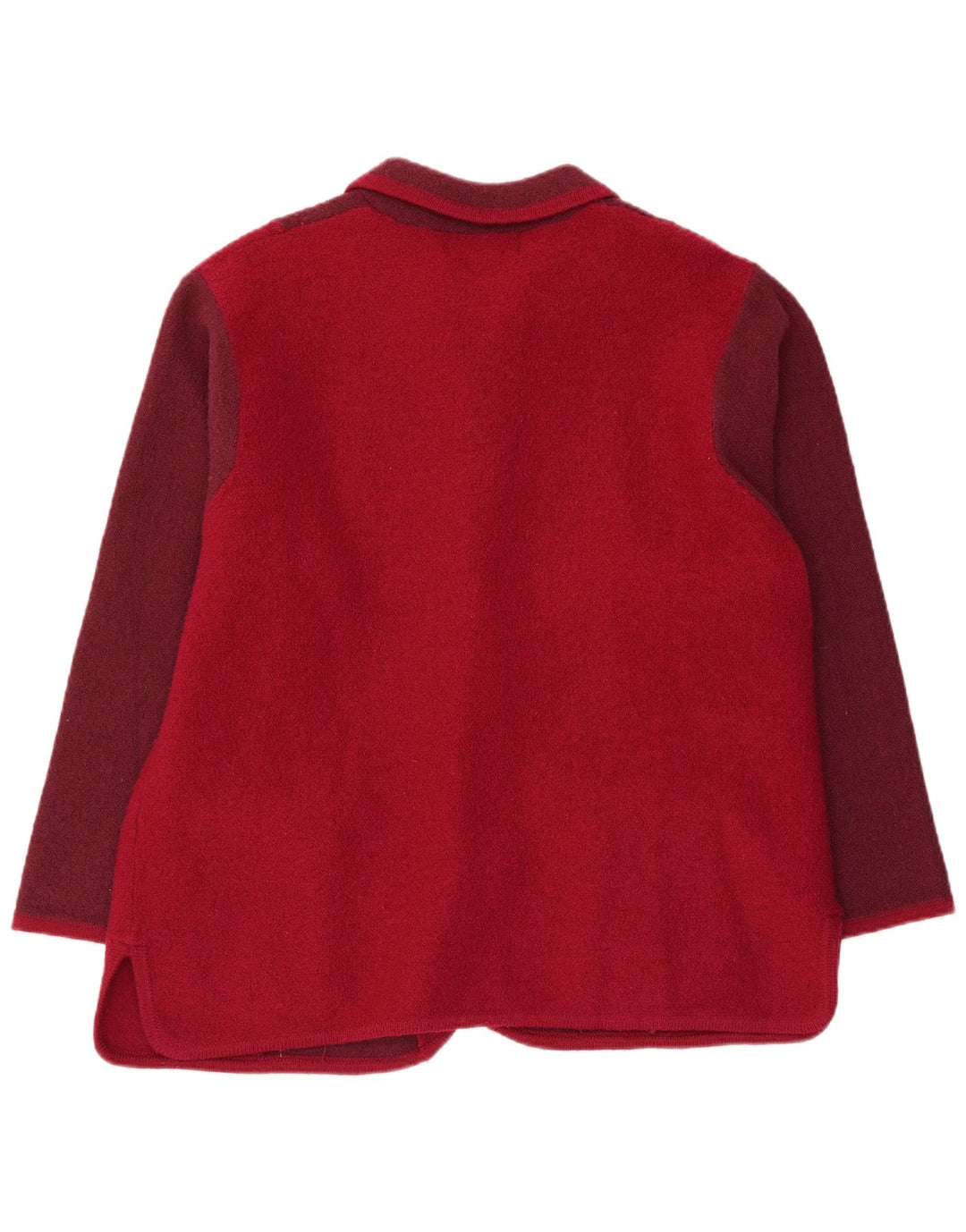 CASAMIA Damen-Blazer mit lockerer Passform, UK 16, groß, Burgunderrot, Farbblock