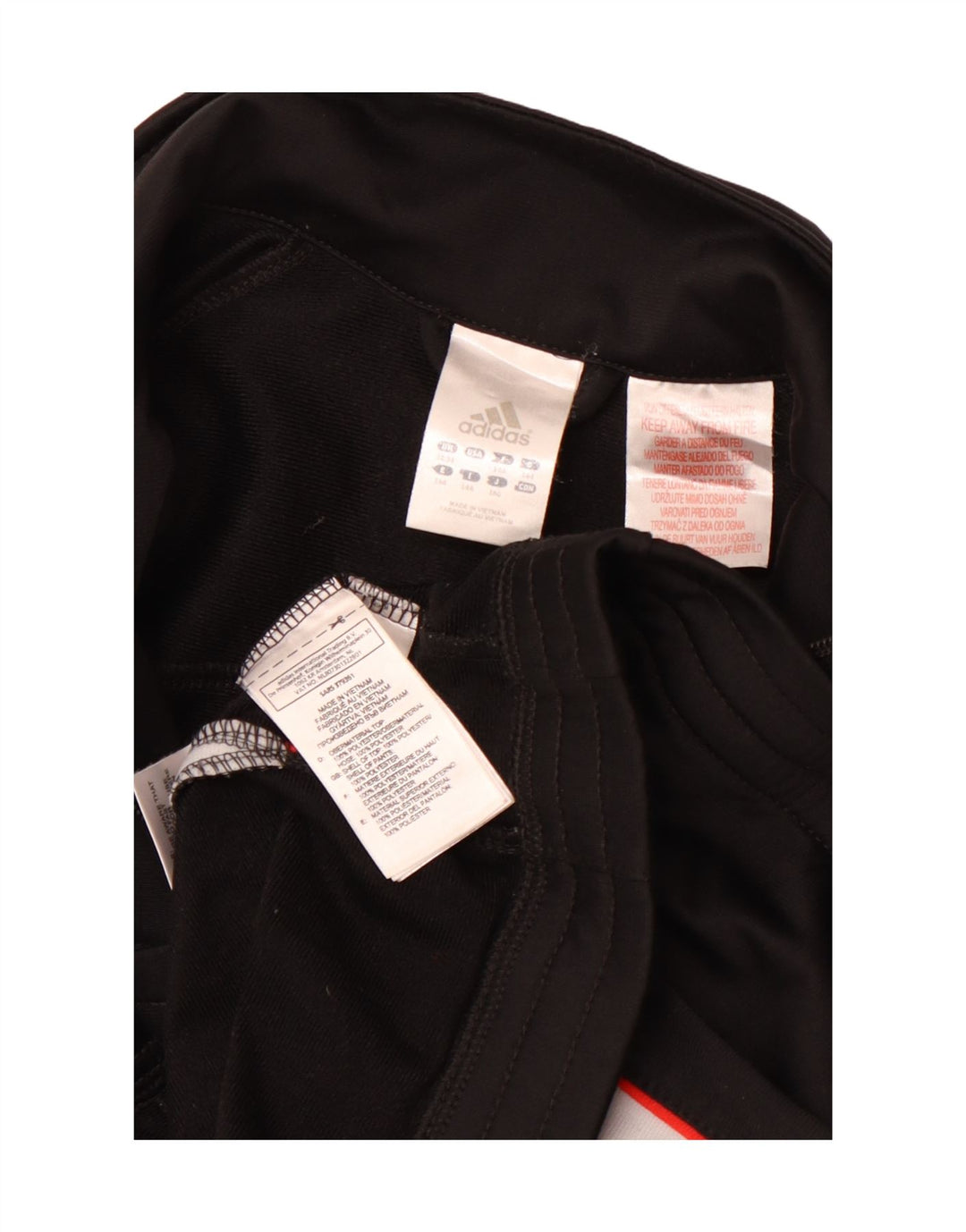 ADIDAS Mädchen-Trainingsanzug, Oberteil, Jacke, 13–14 Jahre, Schwarz, Colourblock-Sport