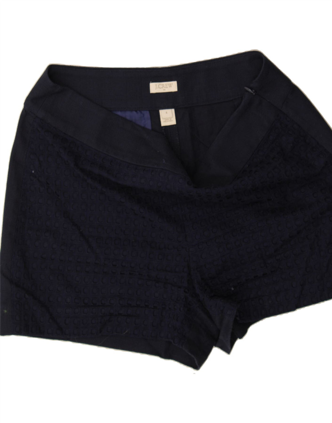 J. CREW Womens Casual Shorts US 4 Small W30  Navy Blue Cotton Vintage J. Crew and Second-Hand J. Crew from Messina Hembry 