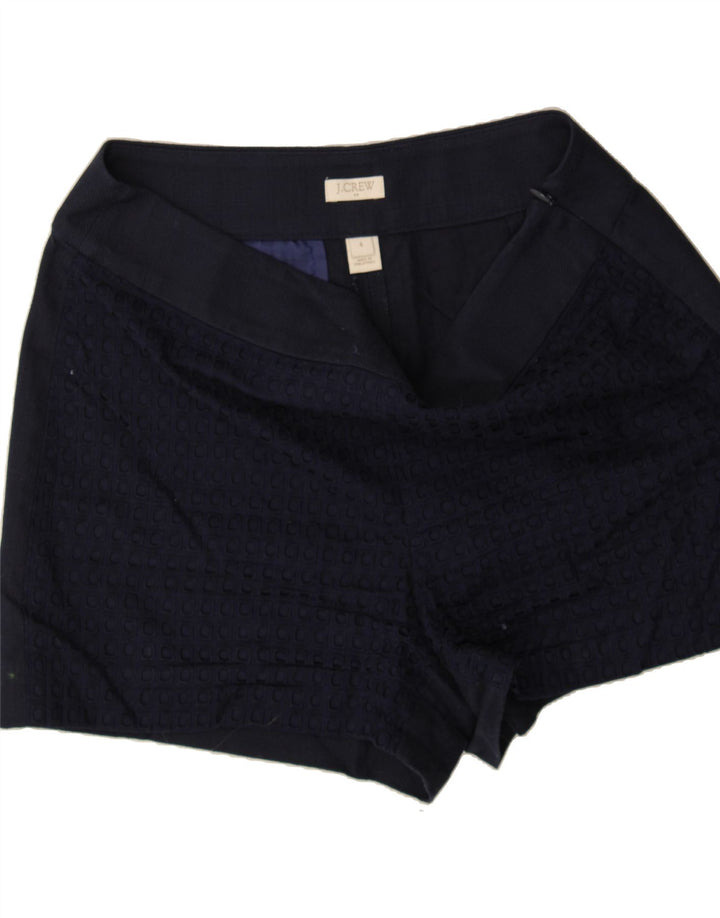 J. CREW Womens Casual Shorts US 4 Small W30  Navy Blue Cotton Vintage J. Crew and Second-Hand J. Crew from Messina Hembry 