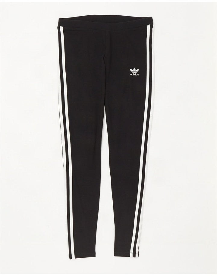 Adidas Damen Leggings UK 8 Small Schwarz