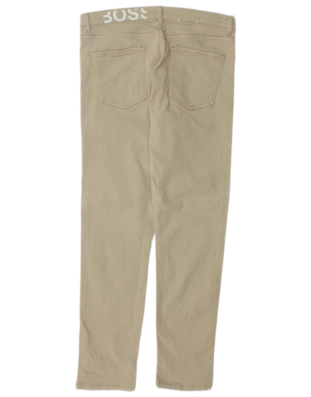 HUGO BOSS Womens High Rise Slim Jeans W29 L28 Green Cotton