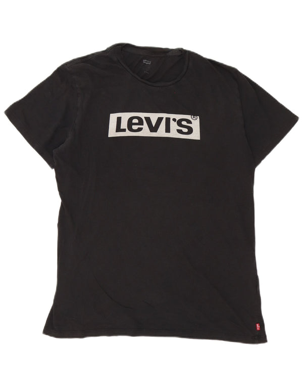 Levi's Herren-T-Shirt mit Grafik, mittelschwarze Baumwolle