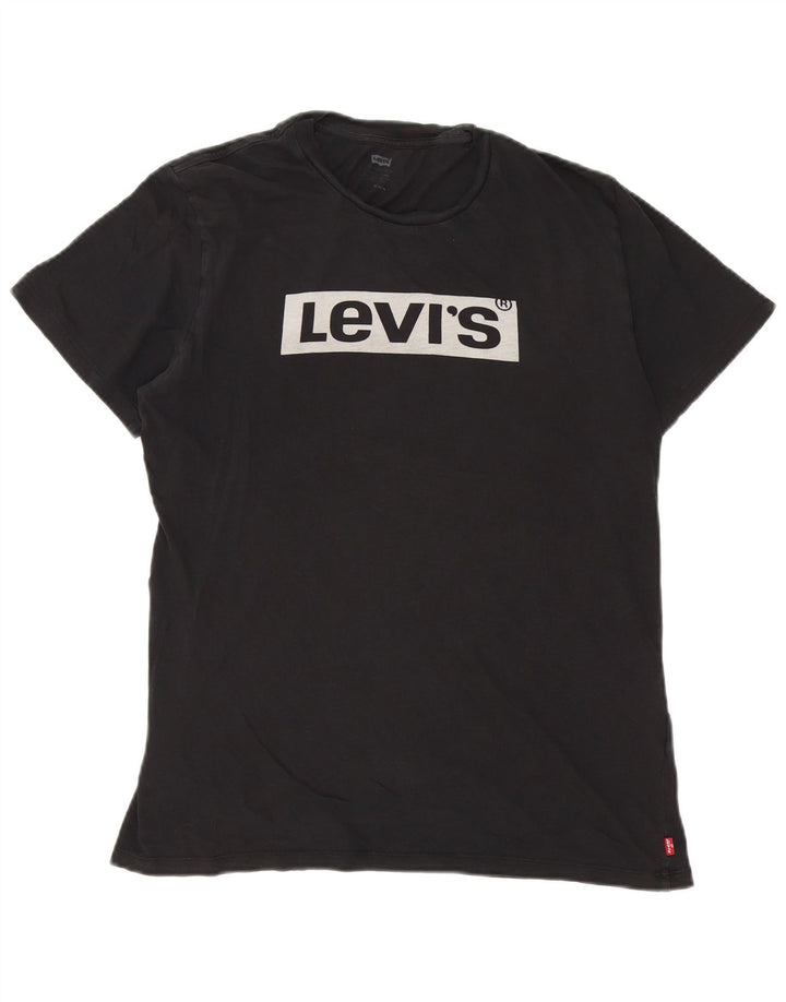 Levi's Herren-T-Shirt mit Grafik, mittelschwarze Baumwolle