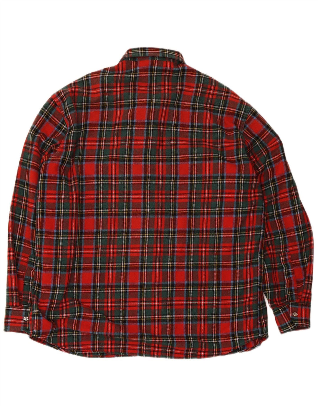 Vintage Herren Flanellhemd XL Rot kariert