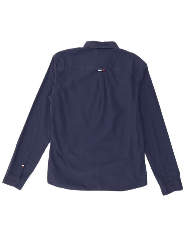 Tommy Hilfiger Herren-Hemd mit normaler Passform, mittelmarineblau