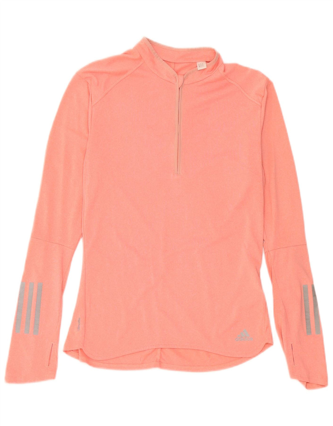 Adidas Damen Climalite Top Langarm UK 8/10 Small Rosa Polyester