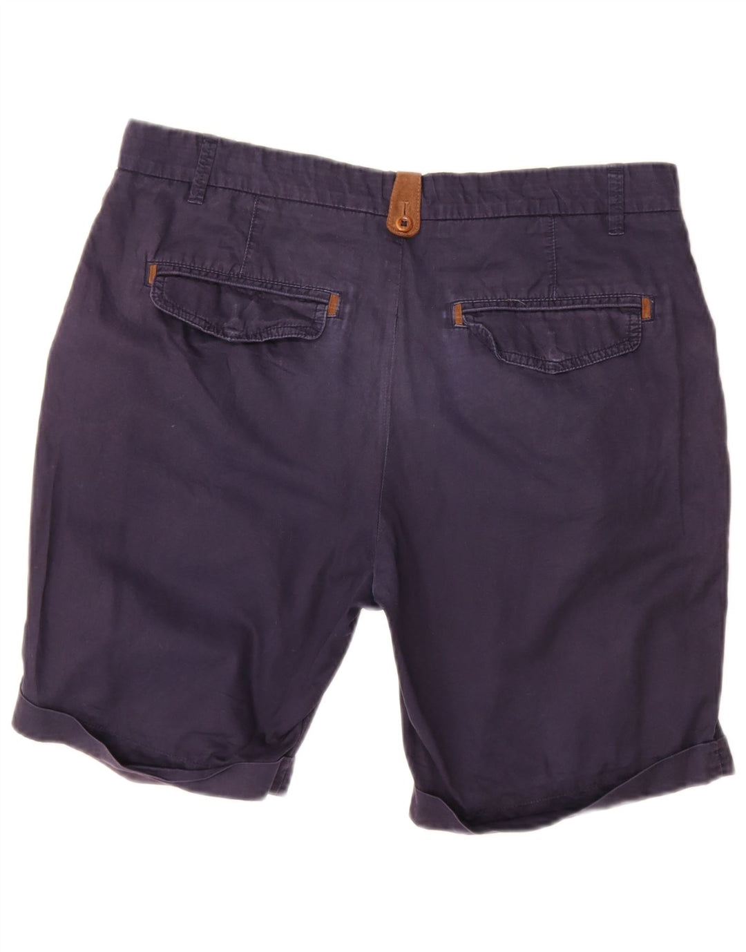 Zara Herren Chinoshorts EU 42 Large W32 Marineblau