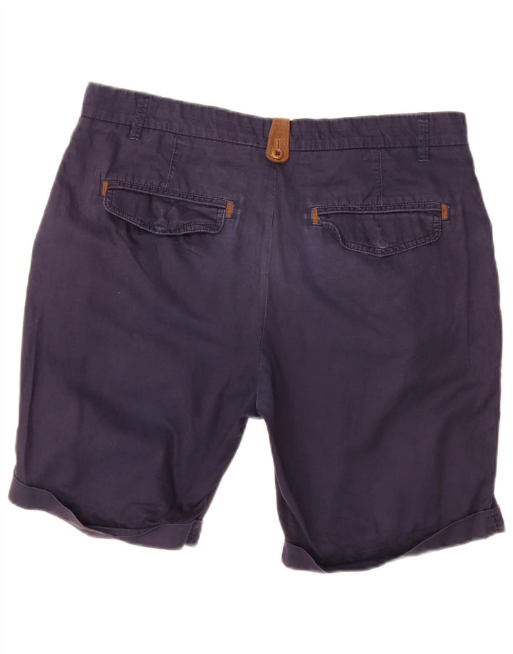 Zara Herren Chinoshorts EU 42 Large W32 Marineblau