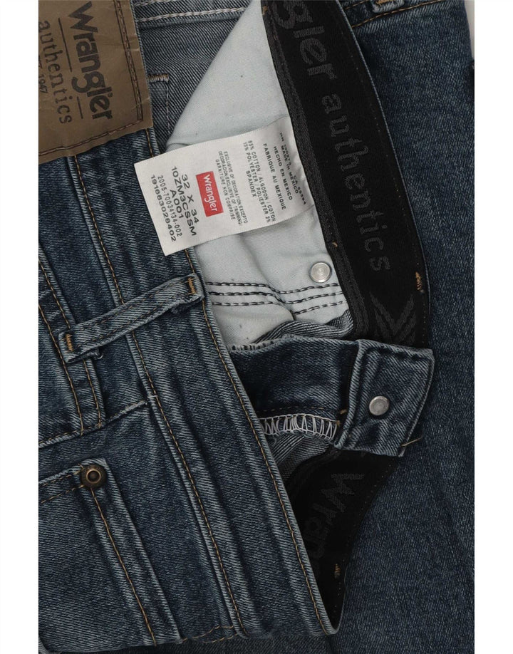 Wrangler Herren Straight Jeans W32 L34 Blaue Baumwolle