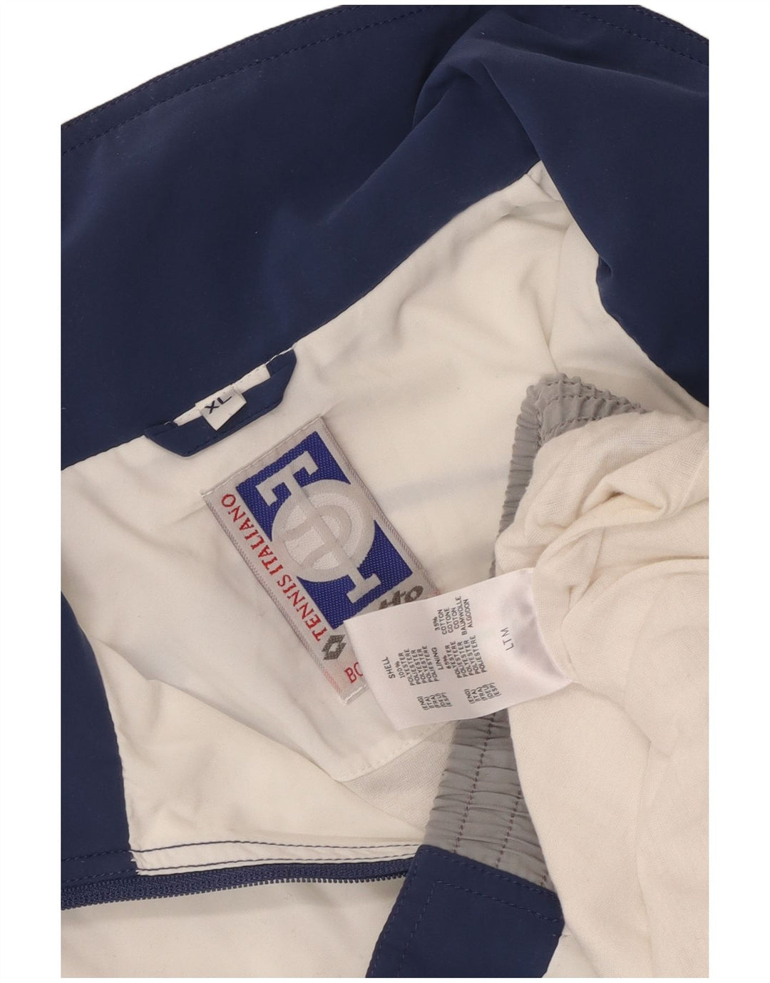 Lotto Herren-Trainingsanzugoberteil mit Grafik, XL, weißes Farbblock-Polyester