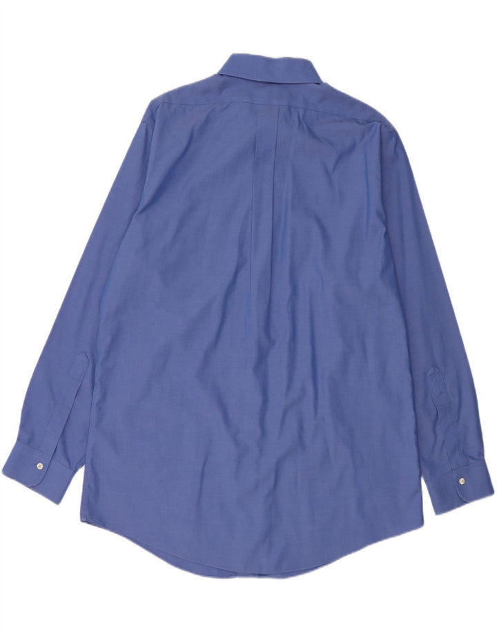 BROOKS BROTHERS Herren Regent Hemd Größe 16 1/2 Große blaue Baumwolle