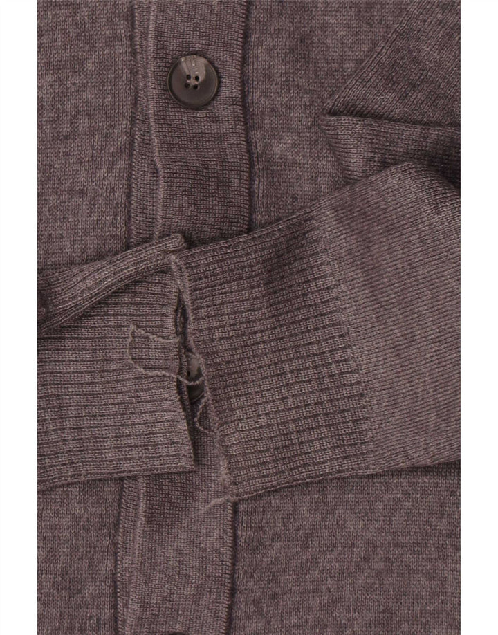 Zara Herren-Cardigan-Pullover, große graue Wolle