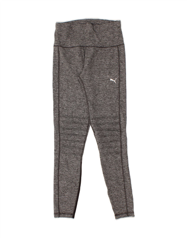 PUMA Womens Leggings UK 10 Small  Grey Colourblock Vintage Puma and Second-Hand Puma from Messina Hembry 