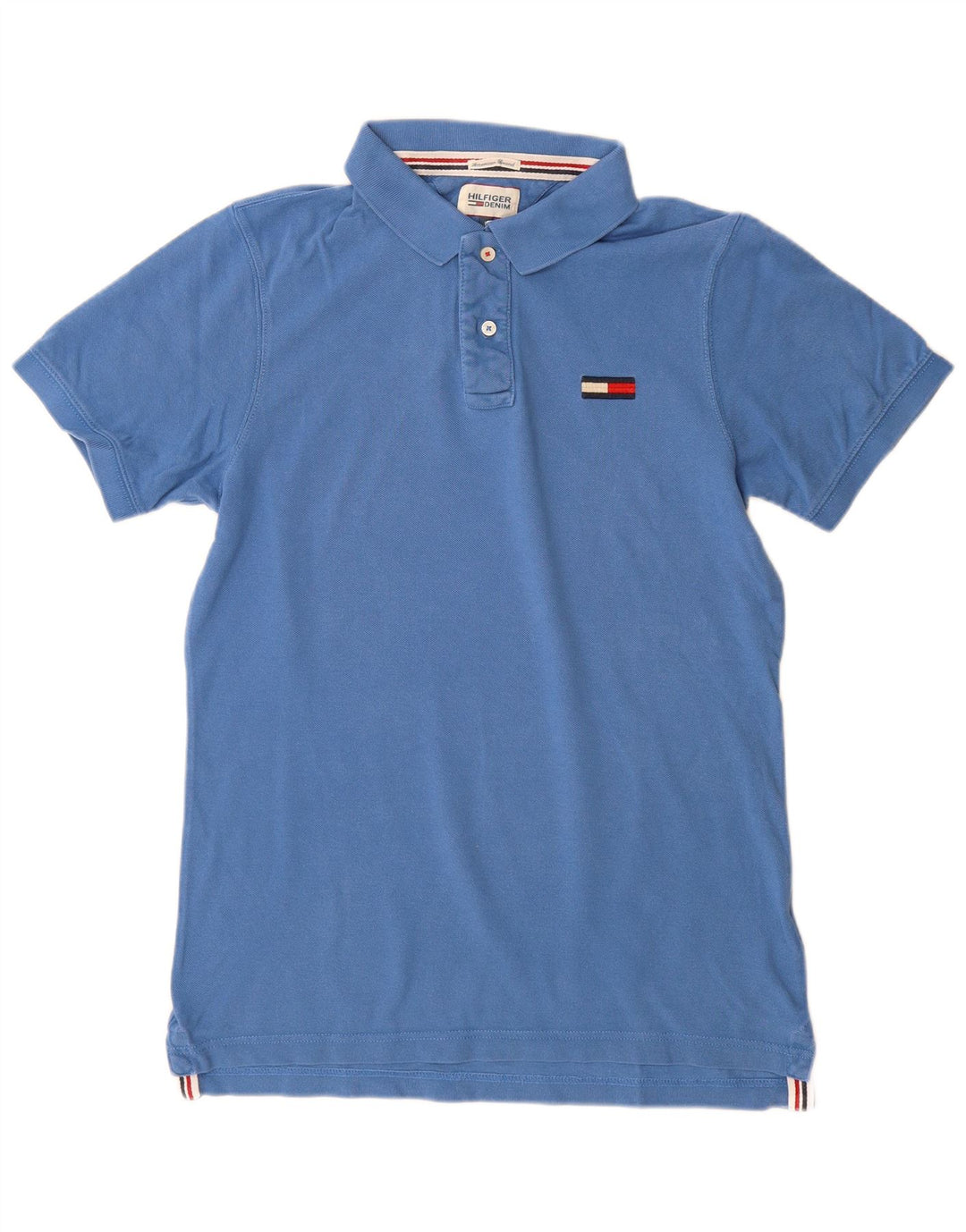 Tommy Hilfiger Herren-Poloshirt, große blaue Baumwolle