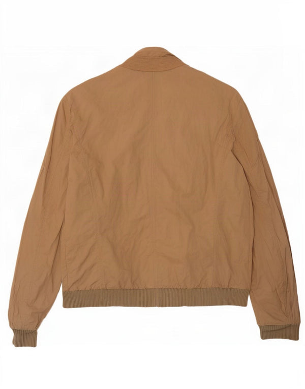 Trussardi Damen Bomberjacke UK 40 Large Beige Baumwolle
