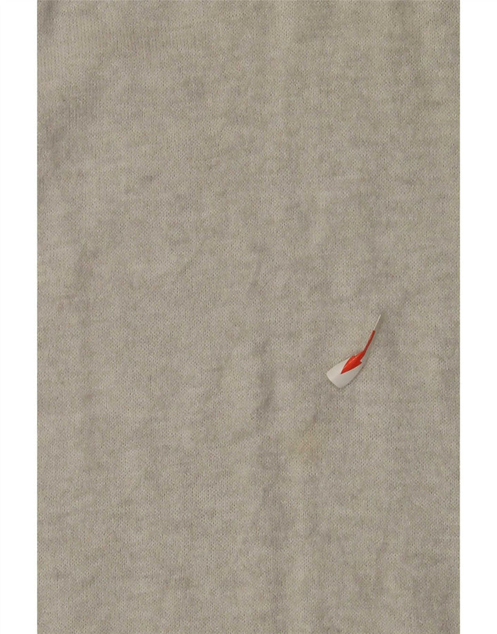 Zara Damen Top Langarm UK 14 Large Grau meliert Viskose