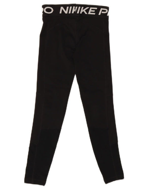 Nike Dri Fit Grafik-Leggings für Mädchen, 9–10 Jahre, Größe S, Schwarz, Polyester