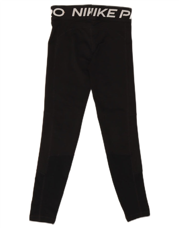 Nike Dri Fit Grafik-Leggings für Mädchen, 9–10 Jahre, Größe S, Schwarz, Polyester
