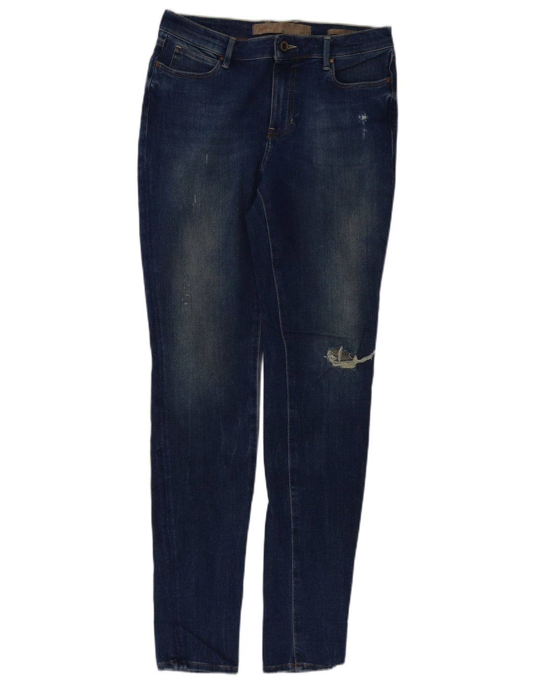 GUESS Damen Distressed Skinny Jeans W30 L32 Blaue Baumwolle