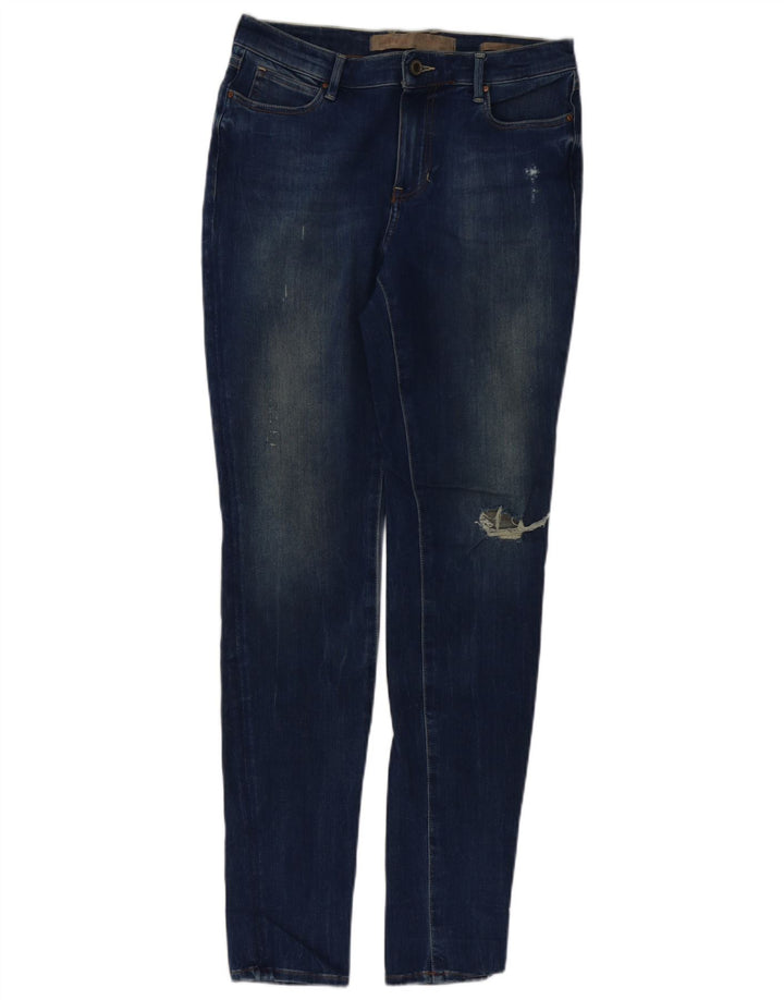 GUESS Damen Distressed Skinny Jeans W30 L32 Blaue Baumwolle