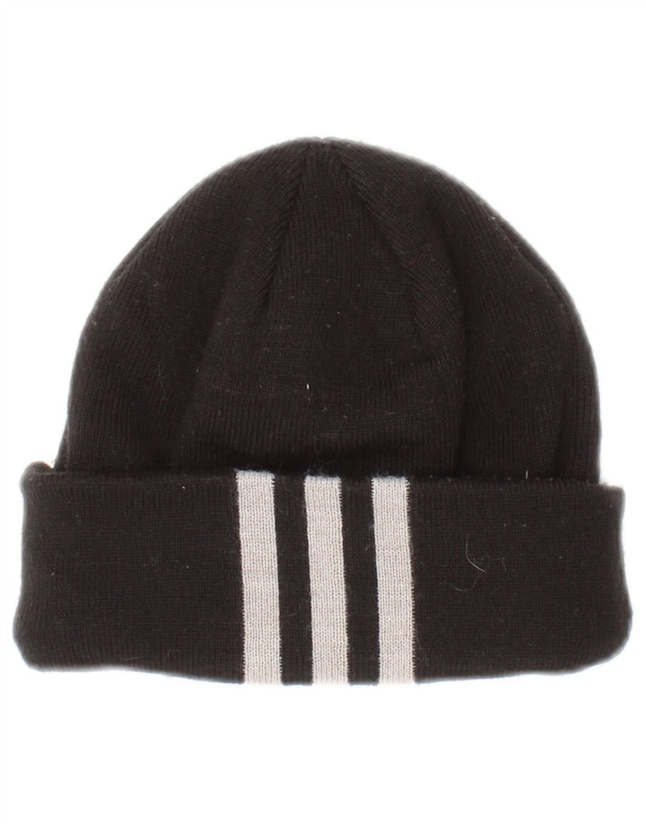 Adidas Jungen Mütze One Size Schwarz Gestreift Polyester
