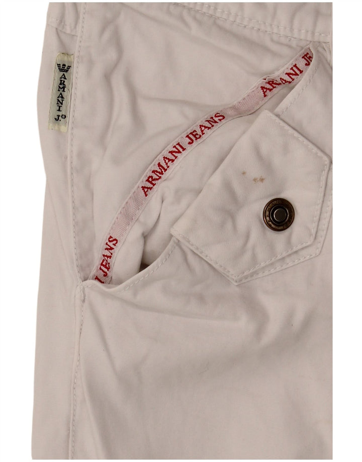 Armani Damen Bermudashorts W28 Mittelweiße Baumwolle