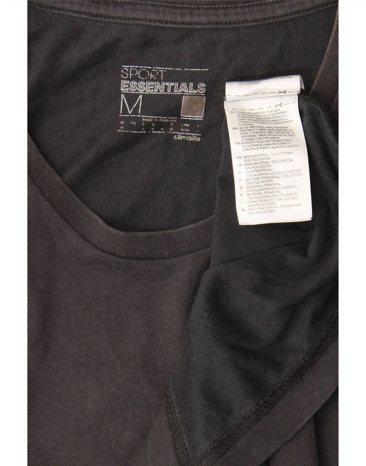 Adidas Herren Climalite T-Shirt Top Medium Schwarz Baumwolle