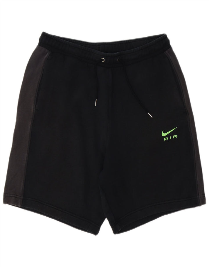 NIKE Herren-Sportshorts, groß, schwarze Farbblock-Baumwolle