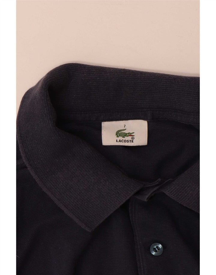 Lacoste Herren Poloshirt Größe 7 XL Marineblaue Baumwolle