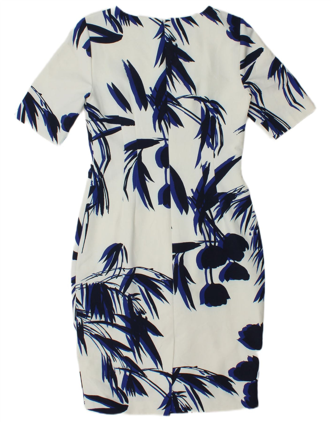 Hobbs Damen-Etuikleid, Größe S, Weiß, Blumenmuster, Polyester
