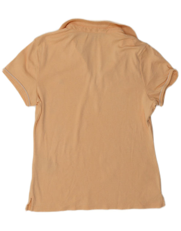 Tommy Hilfiger Damen Poloshirt UK 16 Large Beige Baumwolle