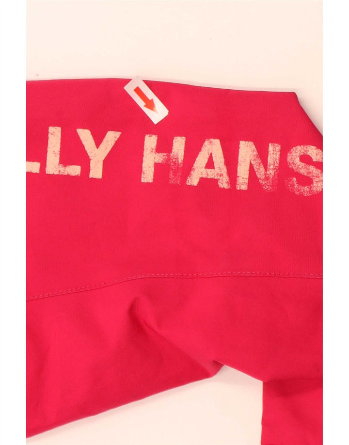 Helly Hansen Mädchen-Windbreakerjacke mit Kapuze, 13–14 Jahre, rotes Polyester