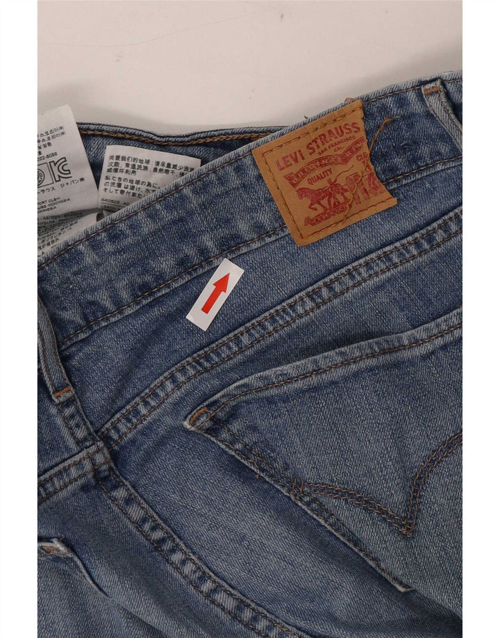 Levi's Damen 711 Midi-Jeansrock W30 mittelblaue Baumwolle